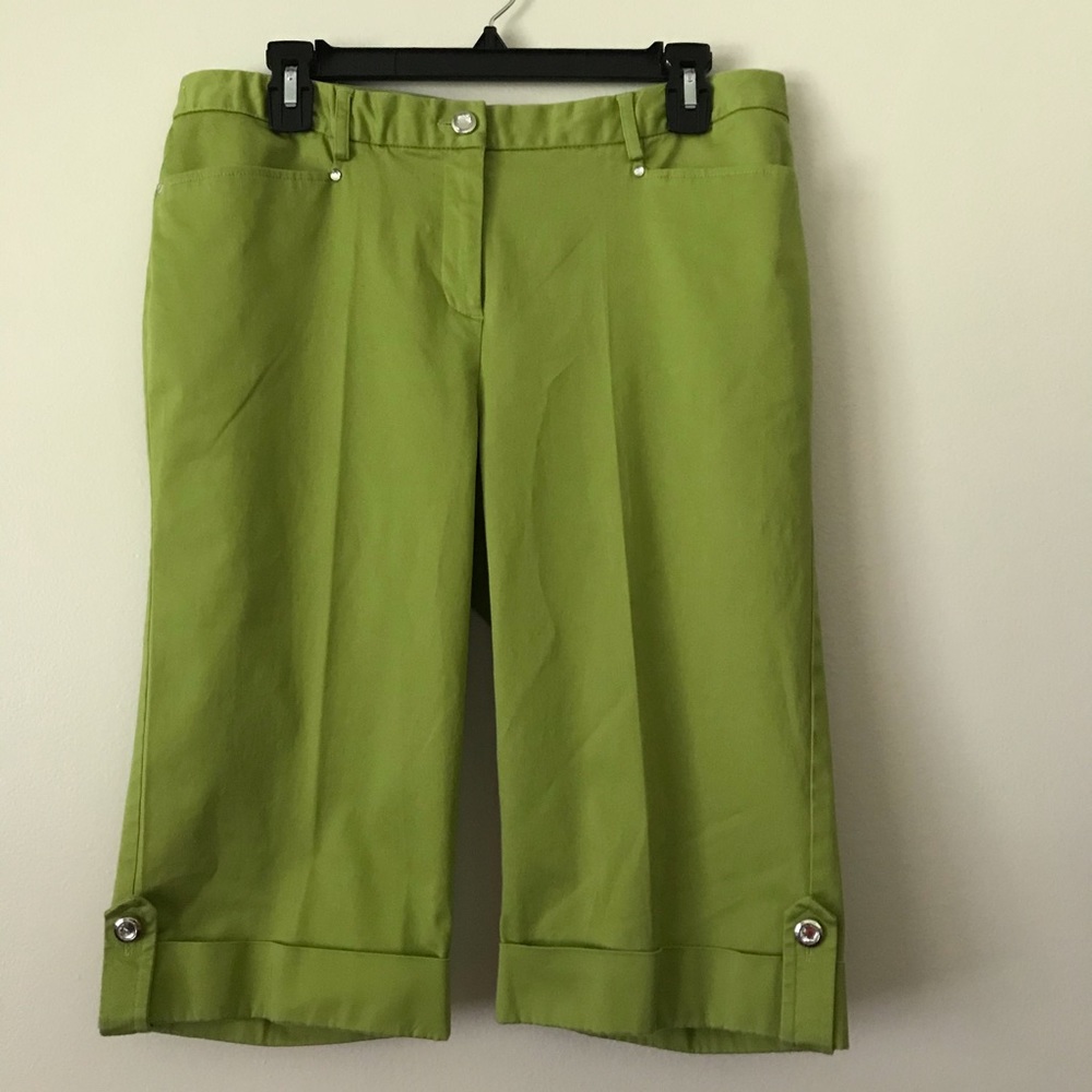 JM Collection green capris